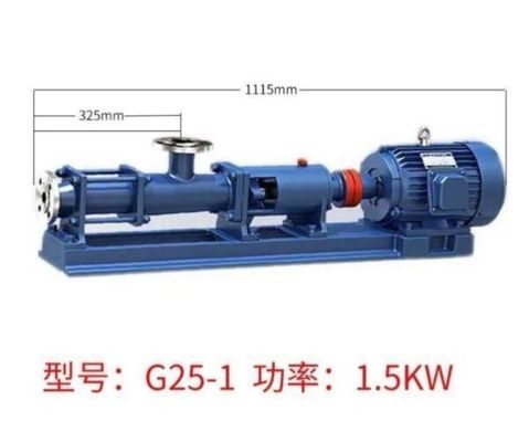 Single G15-2 Stainless Steel Screw Pump Industrial Sewage 1.2MPa